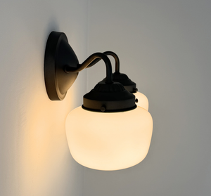 Farmhouse wall sconce, handmade by The Lamp Goods