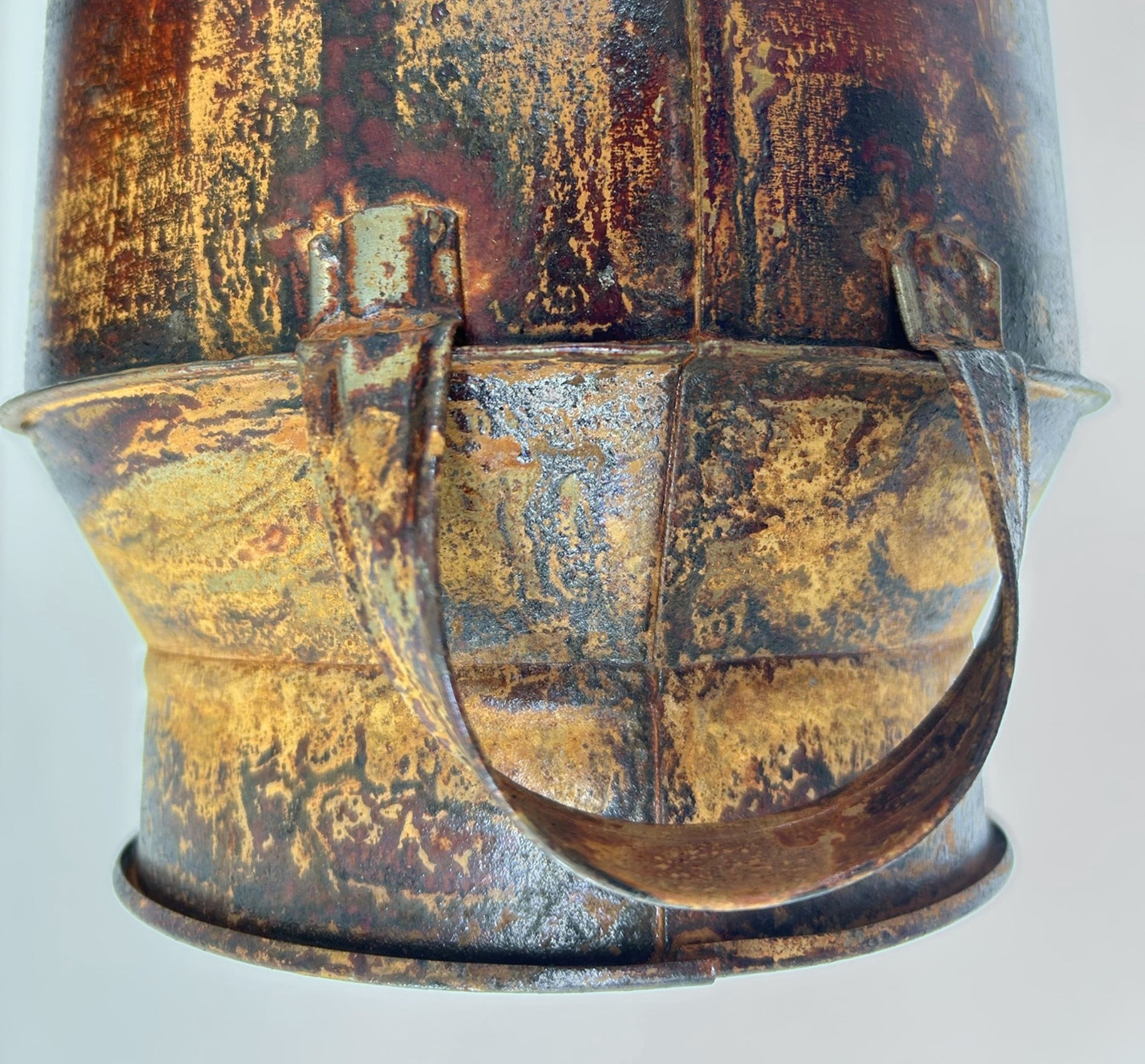 Rustic Weathered Milk Can Farmhouse Wall Sconce