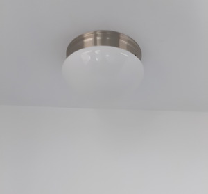 Simple Milk Glass Dome Ceiling Light