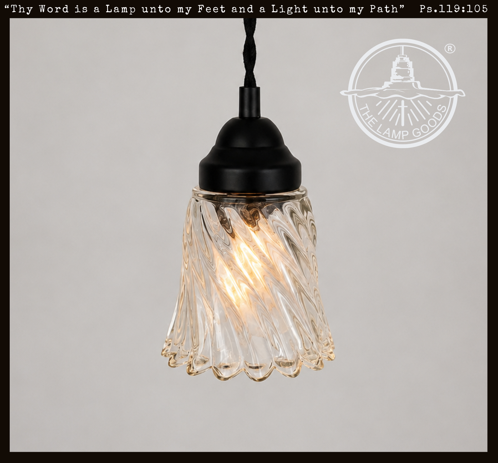 Heavy Petite Swirl Scallop Pendant