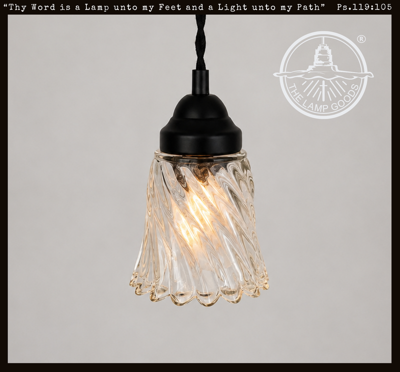 Heavy Petite Swirl Scallop Pendant