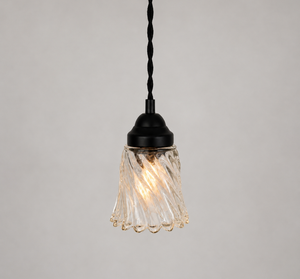 Heavy Petite Swirl Scallop Pendant