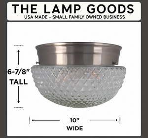 Diamond Square Dome Ceiling Light Drum