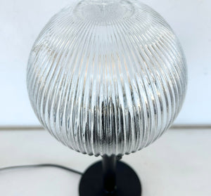 Farmhouse Holophane Globe Table Lamp