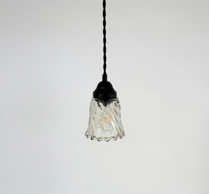 Heavy Petite Swirl Scallop Pendant