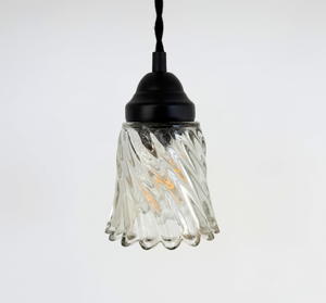 Heavy Petite Swirl Scallop Pendant