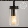 Heavy Simple Clear Faint Holophane Pendant