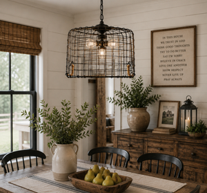 Large Homestead Basket Pendant Light
