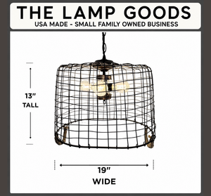 Large Homestead Basket Pendant Light