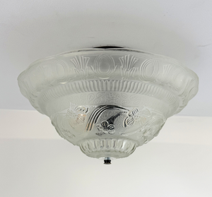 Art deco ceiling light, handcrafted in the USA