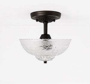 Antique Floral and Leaf Embossed Ceiling Light