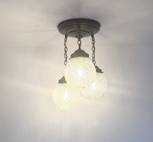 Heirloom Vintage Diamond Square Trio Ceiling Light - The Lamp Goods