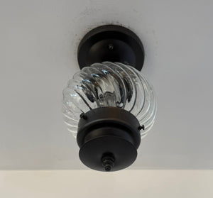 Vintage Twisted Glass Lantern Ceiling Light