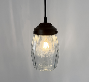 Blue Vintage Prism Pendant Light