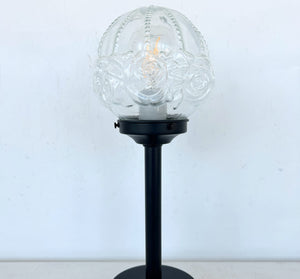Victorian Clear Glass Globe Table Lamp