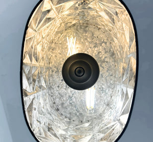 Rustic Galvanized Tin Starburst Drum Pendant Light