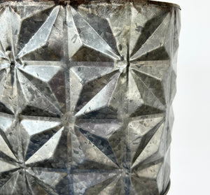 Rustic Galvanized Tin Starburst Drum Pendant Light