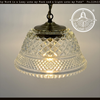 Gold Accent Vintage Diamond Square Pendant