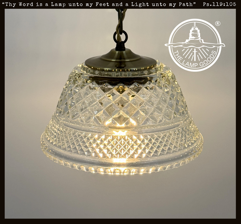 Gold Accent Vintage Diamond Square Pendant