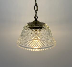 Gold Accent Vintage Diamond Square Pendant