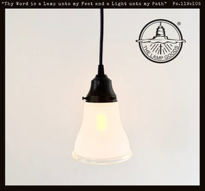 Classic Frosted Clear Rim Pendant