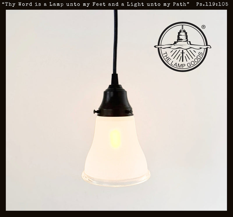 Classic Frosted Clear Rim Pendant