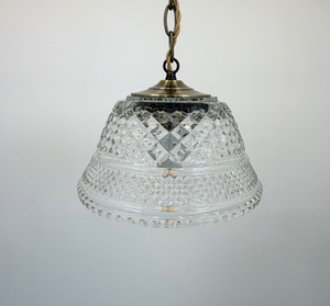Gold Accent Vintage Diamond Square Pendant