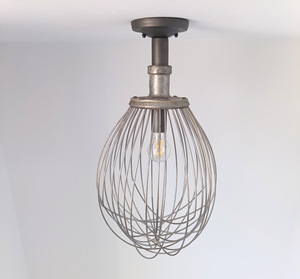 Vintage Industrial Whisk Kitchen Ceiling Light