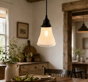 Classic Frosted Clear Rim Pendant