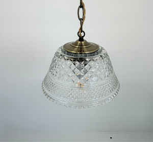 Gold Accent Vintage Diamond Square Pendant
