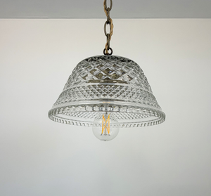 Gold Accent Vintage Diamond Square Pendant