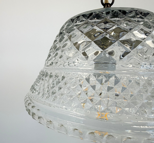 Gold Accent Vintage Diamond Square Pendant