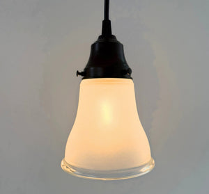 Classic Frosted Clear Rim Pendant