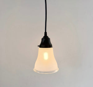 Classic Frosted Clear Rim Pendant