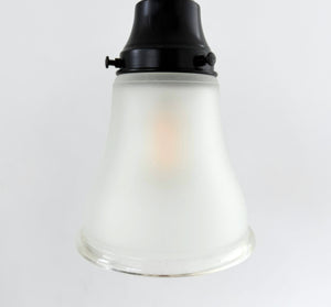Classic Frosted Clear Rim Pendant