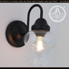 Delicate Antique Clear Etched Vine Wall Sconce