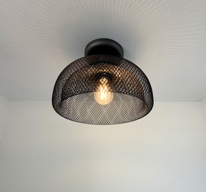 Farmhouse Black Mesh Ceiling Light