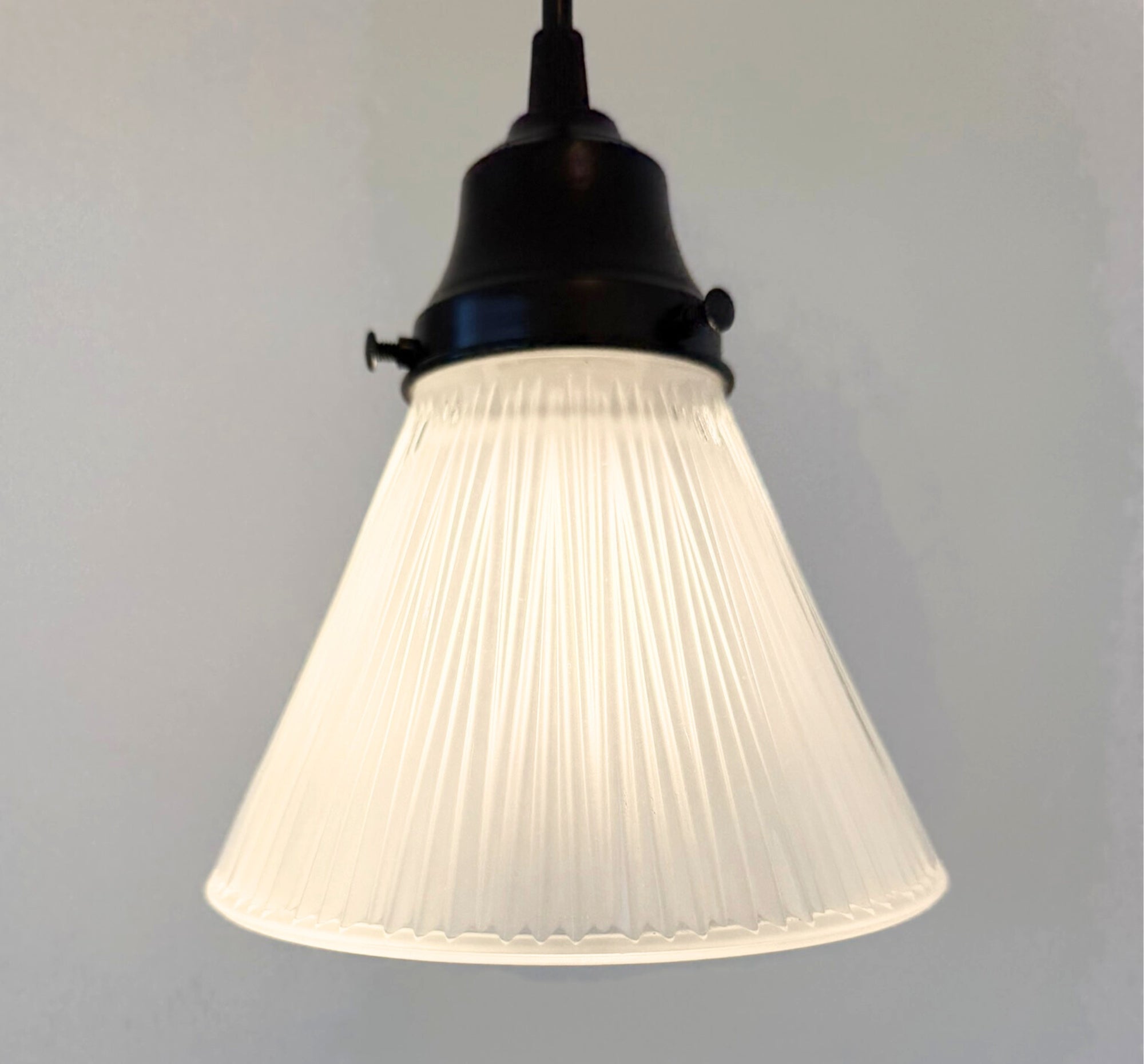 Frosted Vintage Small Holophane