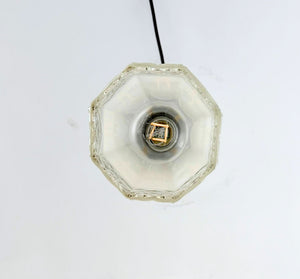 Victorian Clear and Frost Octagon Pendant | 5" Width - The Lamp Goods