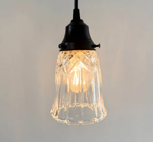 Vintage Diamond Pressed Petal Pendant