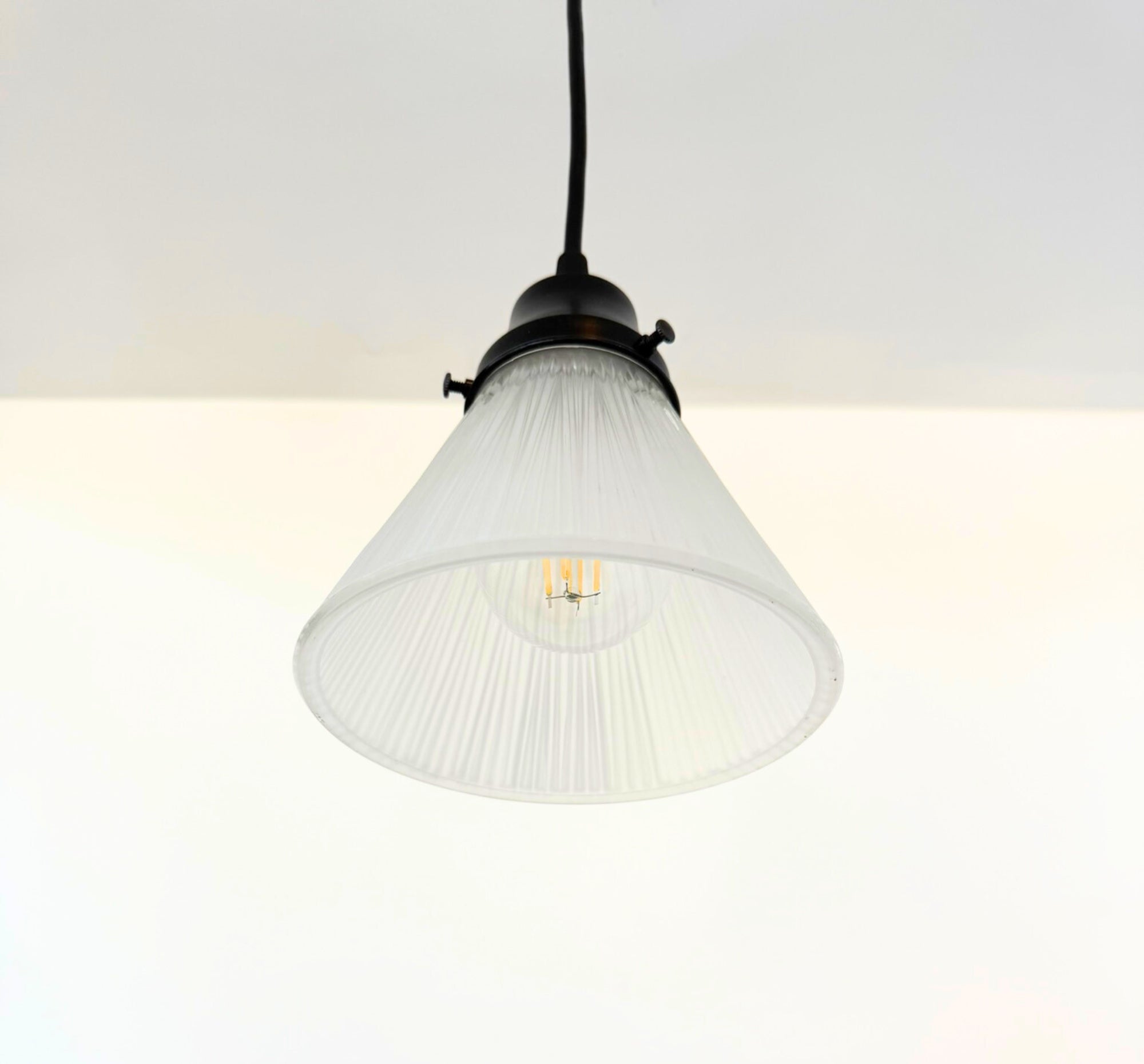 Frosted Vintage Small Holophane