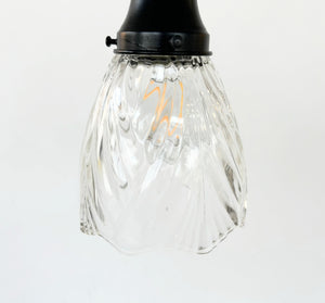 Heavy Pressed Vintage 1960's Pendant or Sconce