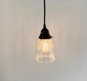 Vintage Diamond Pressed Petal Pendant