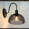 Farmhouse Black Mesh Wall Sconce