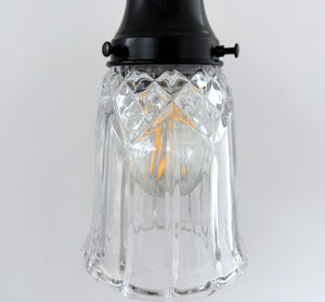 Vintage Diamond Pressed Petal Pendant