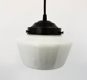 Original Schoolhouse |7"| Milk Glass PENDANT LIGHT Fixture