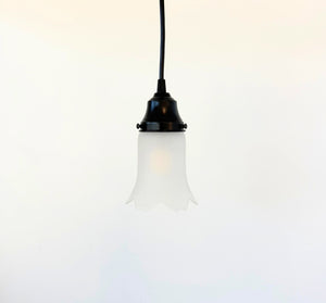 Vintage Frosted Tulip Glass Pendant Light