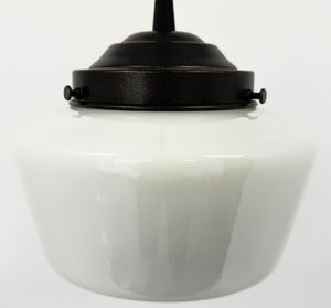 Original Schoolhouse |7"| Milk Glass PENDANT LIGHT Fixture