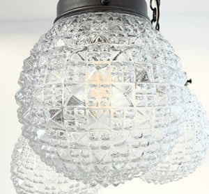 Heirloom Vintage Diamond Square Trio Ceiling Light - The Lamp Goods