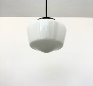 Original Schoolhouse |7"| Milk Glass PENDANT LIGHT Fixture
